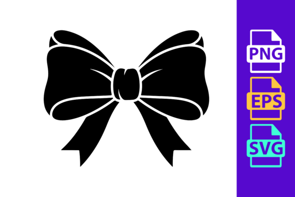 A Silhouette of a Decorative Ribbon Bow: Graphics for Branding