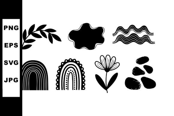 Abstract Black Decorative Nature and Flo: Graphics and Illustrations