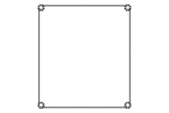 Decorative Blank Frame. Geometric Line S