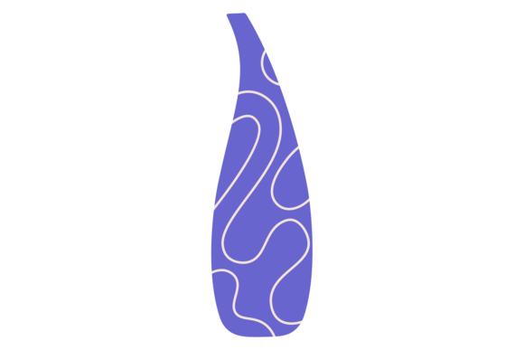 Decorative Blue Vase for Modern Home Int Graphics