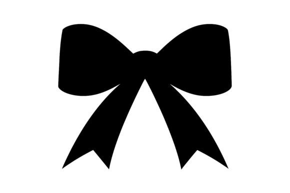 Decorative Ribbon Silhouette SVG: Graphics & Illustrations for Local Business