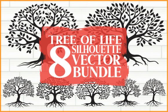 Decorative Tree of Life Bundle: Graphics for Creative Design