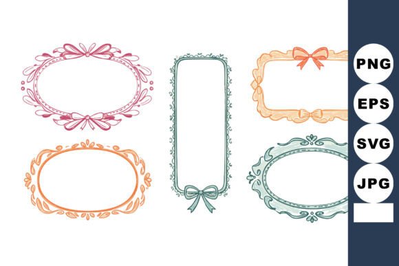Decorative Vintage Frames Vector Set Wit: Graphics & Illustrations for Elegant Design