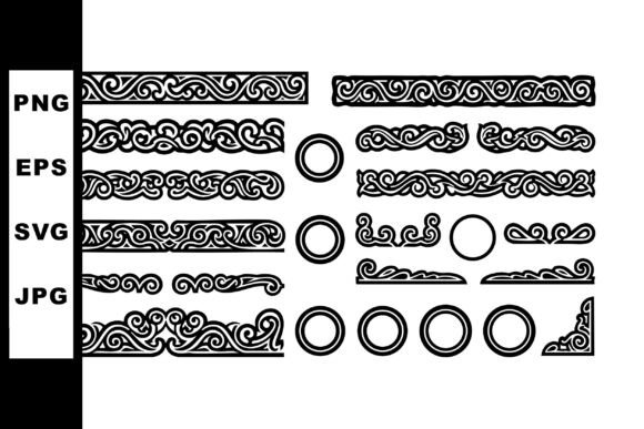 Decorative Vintage Ornamental Borders an Graphics