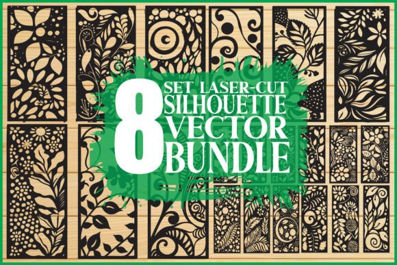 Decorative Wall Art Panel Vector Set