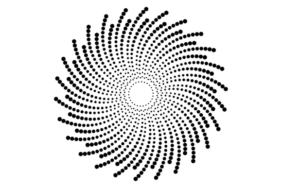 Dot Radial Pattern: Graphics with a Decorative Edge