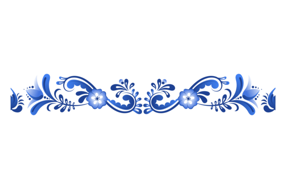 Floral Ornate Swirly Element. Decorative