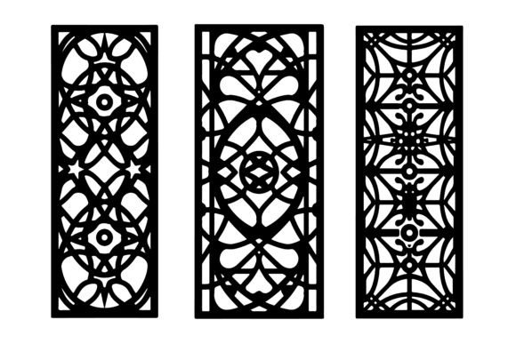 Intricate Laser Cut Decorative Panels: Graphics & Illustrations for Branding