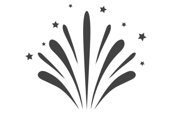Light Explosion Logo. Decorative Holiday Graphics