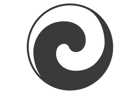 Radial Motion Logo. Decorative Black Whi Graphics