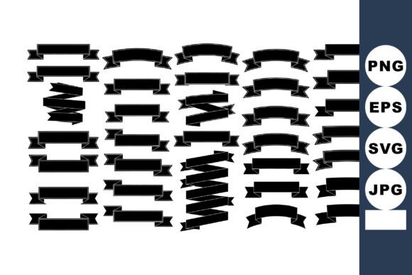 Set of Decorative Black Vintage Labels a