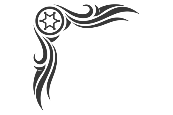 Sheriff Star Corner: Graphics with Retro Flair