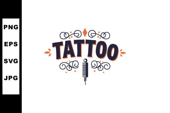 Tattoo Lettering with Decorative Element