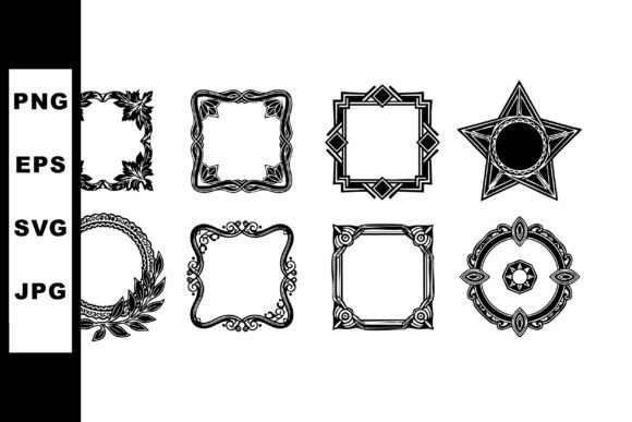 Vintage Decorative Frames Collection Wit Graphics